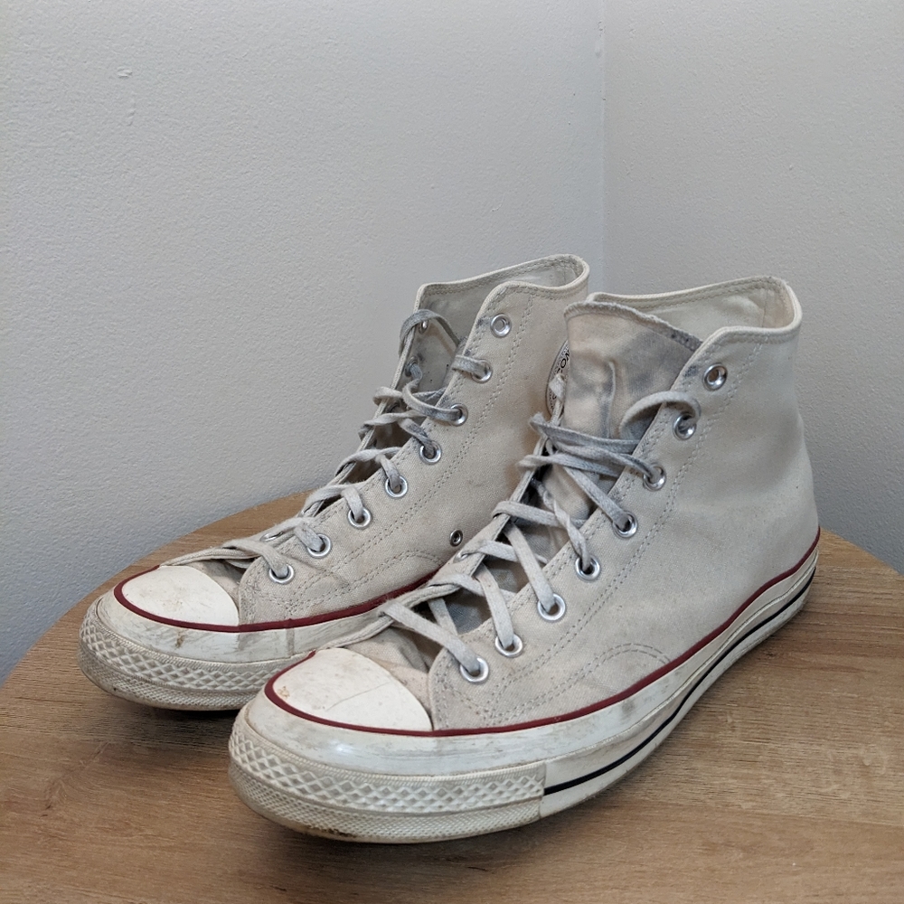 Distressed Converse Chuck 70 Vintage cream "parchment"